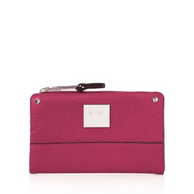 Dark pink small fold over purse